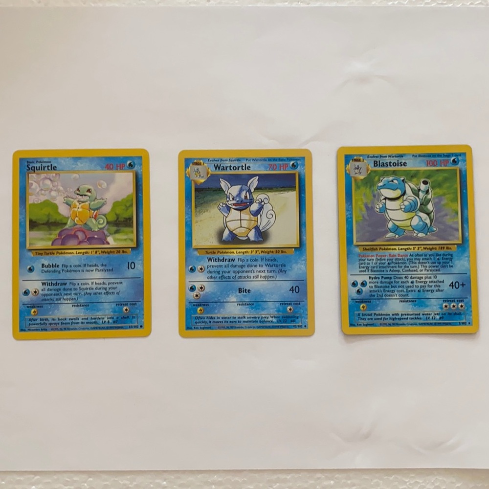 Authentic 1999 Pokemon Trading Card Set